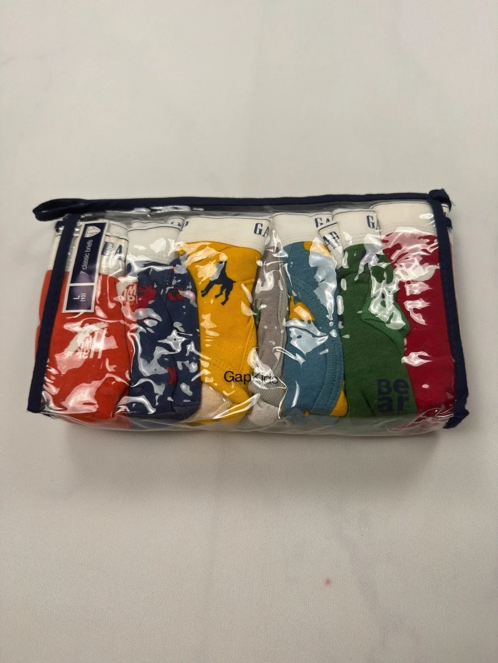 Gap Multi Color Boys Briefs Vintage Pack of 7 - Boys L NWT